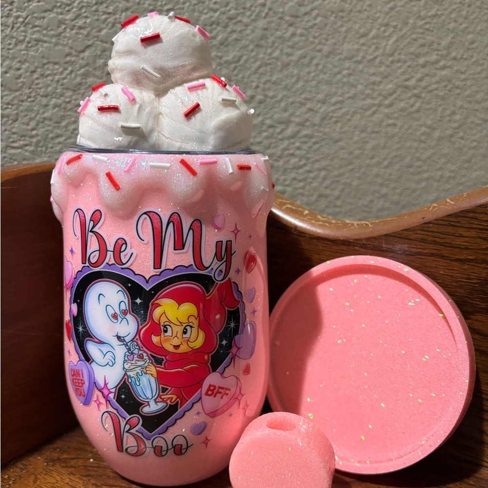 Valentines ice cream 3d custom tumbler 16oz